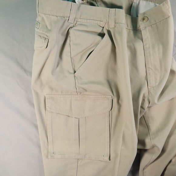 Vintage Columbia Chino Style Men's Pants Flat Front Cargo Pockets 38X32 - Picture 7 of 12